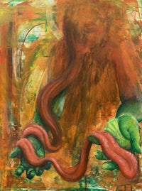 ****** - 2025, 24x18”, acrylic on smooth gessoed art board